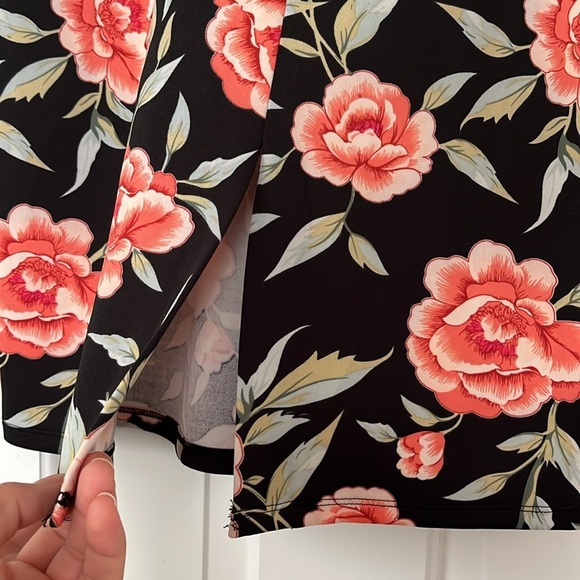 NYCC• Pull-On Pencil Skirt Floral Retro Women’s Size Medium EUC - Picture 5 of 15